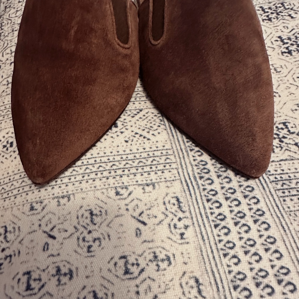 Jenni Kayne Suede Mule ~Espresso Brown 37 EU 7 EUC - Picture 8 of 9